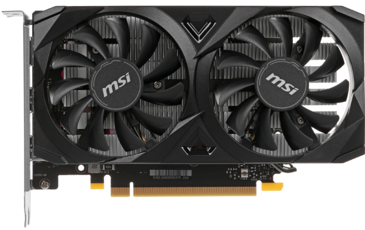 Видеокарта MSI GeForce RTX 3050 VENTUS 2X E 6G OC Retail (6GB GDDR6 96-bit, 1042-1492MHz / 14Gbps, 2-fan, 2xHDMI/1xDP)