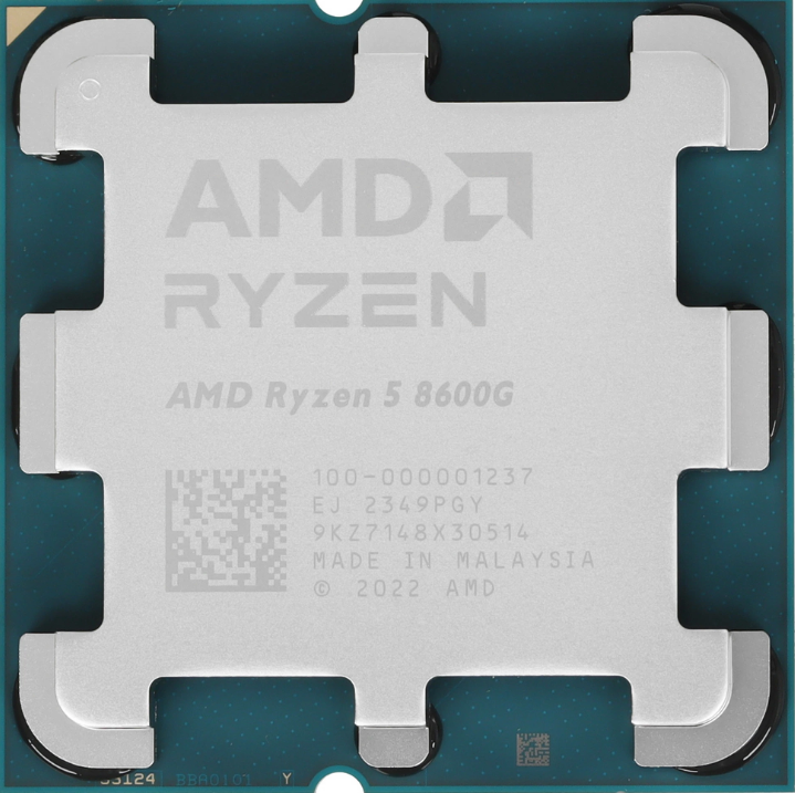 Процессор AMD Ryzen 5 8600G OEM (S-AM5, ядер: 6, потоков: 12, 4.3-5.0GHz L2: 6MB, L3: 16MB, VGA Radeon 760M, TDP 65W) 100-000001237