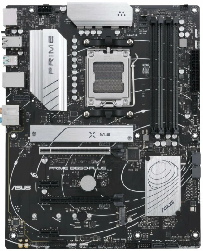 Материнская плата ASUS TUF GAMING B650-PLUS Retail (ATX, AMD B650, AM5, 4xDDR5-7600*, 4xSATA, 3xM.2, 2xPCIEx16, 2xPCIEx1, 2.5Gb, DP/HDMI)
