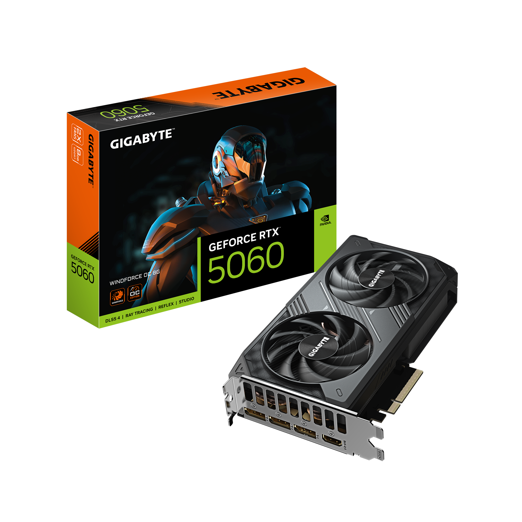 Видеокарта GIGABYTE GV-N5060WF2OC-8GD
